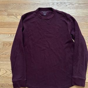 American Eagle Men’s small long sleeve super soft burgundy shirt